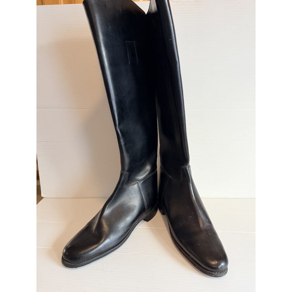 Marlborough Vtg Riding England Equestrian BLK Boot. UK 6.5 US 7-